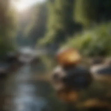 The Essence of Tranquility Serene landscape representing tranquility and peace