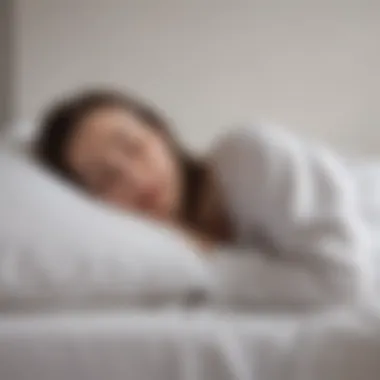 The Benefits of Side Sleeping for Quick Sleep Onset Person demonstrating the side sleeping position with a pillow for support