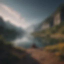 A serene landscape symbolizing calmness in the face of fear