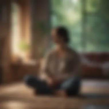 Embracing Mindfulness A cozy setting for mindfulness meditation