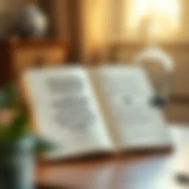 Journal with motivational quotes and affirmations