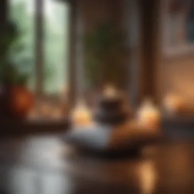 Creating Your Personal Zen Space for Reflection Zen space with cushions and candles for meditation