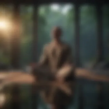 Mindfulness Meditation A person meditating in a peaceful environment