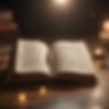 Words that Inspire Happiness An open book with uplifting quotes