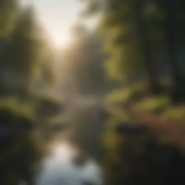 The Joy of Nature's Serenity A serene landscape reflecting a joyful mindset