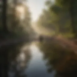 A serene landscape symbolizing inner peace and self-reflection