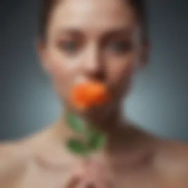 Embracing Self-Acceptance A blossoming flower representing self-acceptance