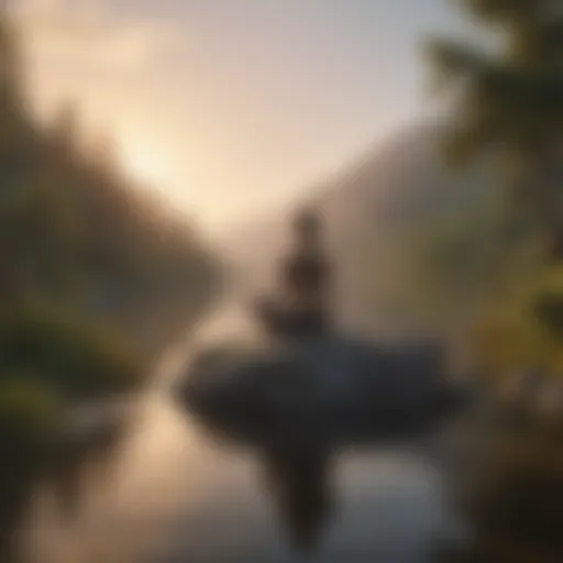 A serene landscape symbolizing inner peace