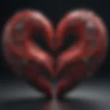 An abstract representation of love's complexity