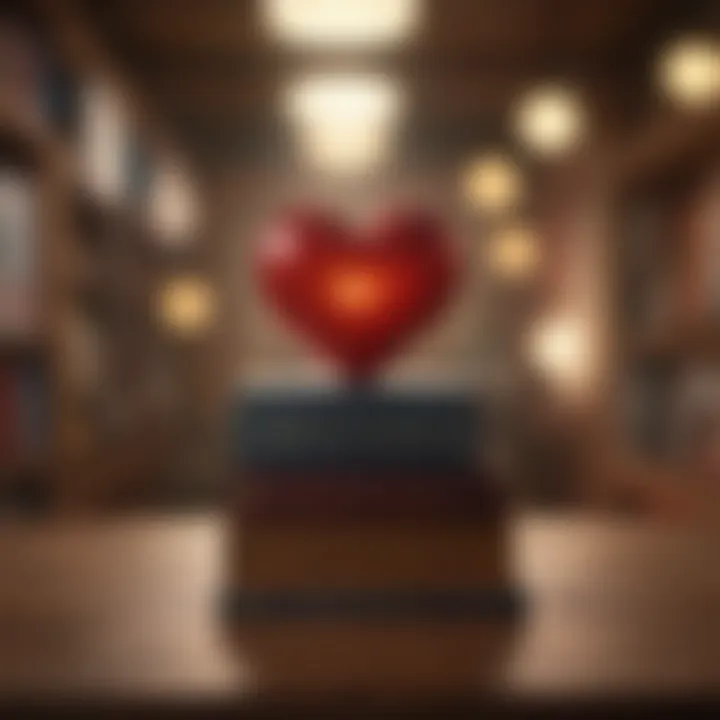 A collection of philosophical books on love