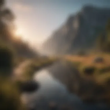 Journey Within A serene landscape symbolizing self-discovery and reflection