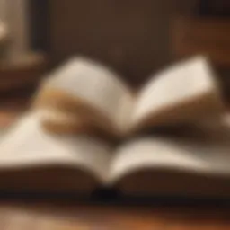 An open book with inspirational quotes displayed