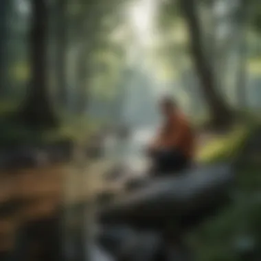 Finding Peace in Nature A serene landscape inviting contemplation