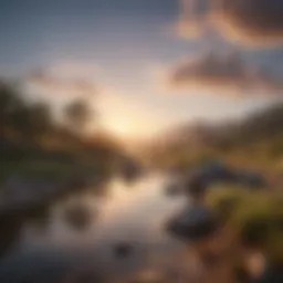 A serene landscape symbolizing inner peace and self-acceptance