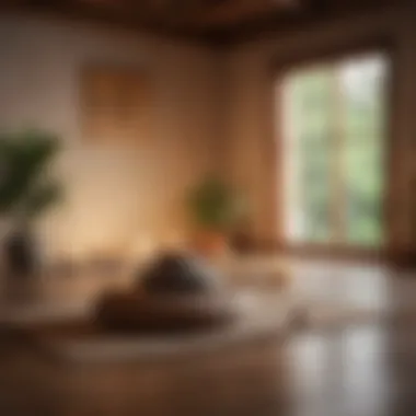 Create Your Tranquil Meditation Area Meditation space with soft lighting and calming decor