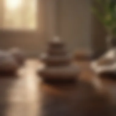 Guided Meditation for Restful Sleep An illustration of meditation symbols and calming elements