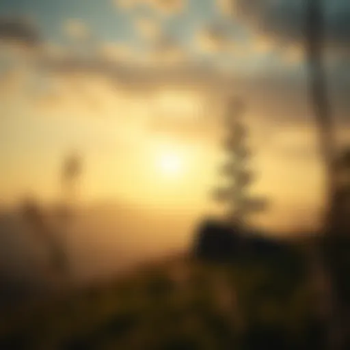 A calm landscape symbolizing tranquility