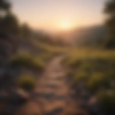Embracing New Beginnings A serene sunrise over a peaceful landscape, symbolizing new beginnings.