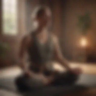 Embracing Mindfulness Through Meditation Meditation session illustrating mindfulness practice