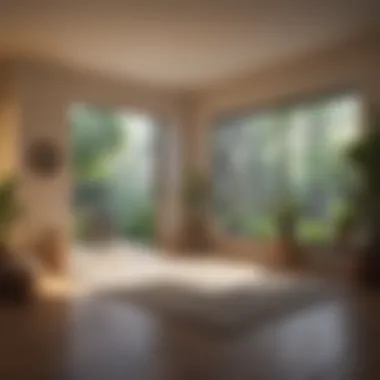 Creating a Mindful Environment Meditative space with soft lighting and gentle decor