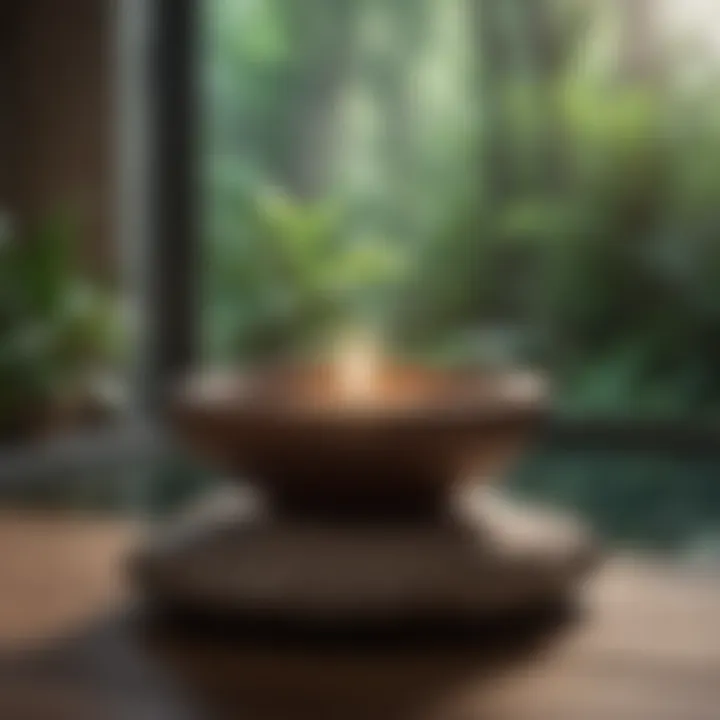 A tranquil meditation space for mindfulness practices