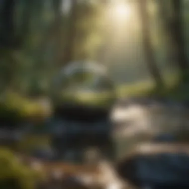 Emotional Clarity in Nature A serene landscape symbolizing emotional clarity