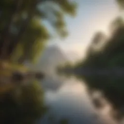 A serene landscape symbolizing inner peace