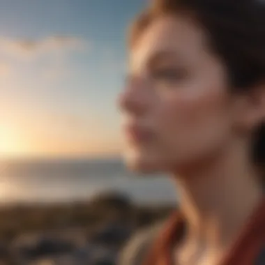 A person looking confidently towards the horizon