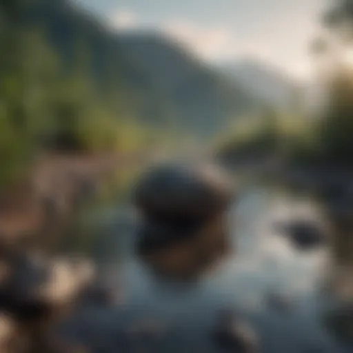 A serene landscape illustrating calmness