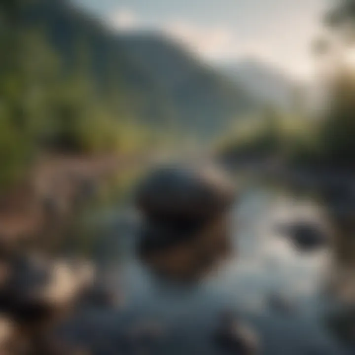 A serene landscape illustrating calmness