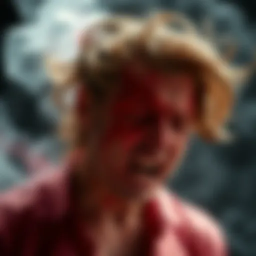 Abstract representation of emotional turmoil and anger.