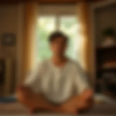 The Importance of Self-Care A person engaging in self-care activities promoting well-being.