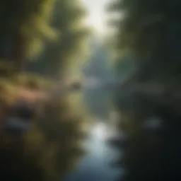 A serene landscape symbolizing tranquility and self-reflection