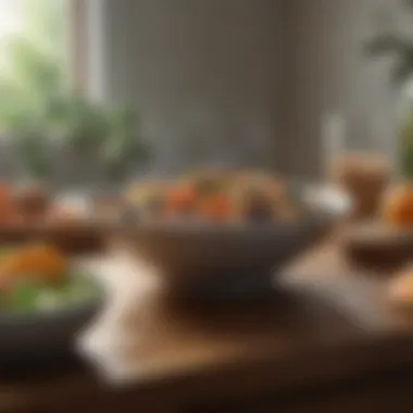 Nourishing Foods for a Clear Mind Healthy meal showcasing lifestyle changes for stress management