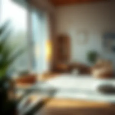 Meditation space with calming elements