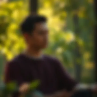 Mindfulness practice illustrating focus and clarity