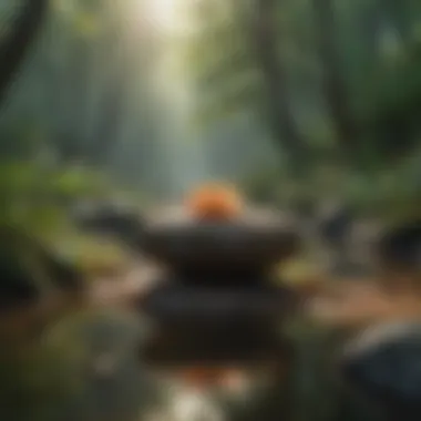 Harnessing Nature for Relaxation A peaceful scene of nature, illustrating relaxation techniques
