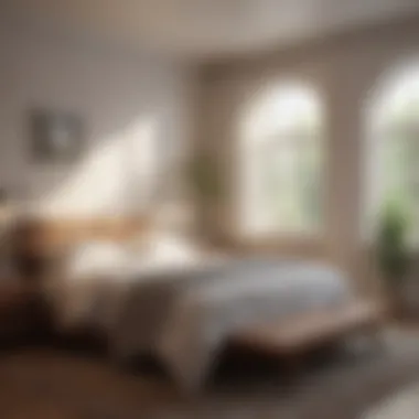 Creating a Calming Sleep Environment A serene bedroom setting promoting relaxation and calmness