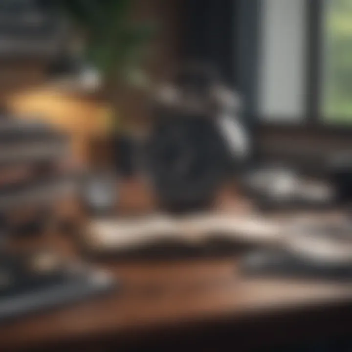 An organized desk showcasing effective time management techniques