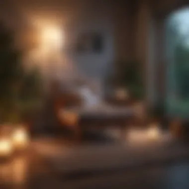 Engaging in Calming Evening Activities A cozy reading nook with calming decor