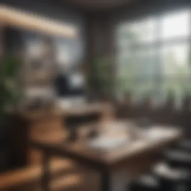 Creating a Peaceful Work Environment A calm workspace designed for productivity