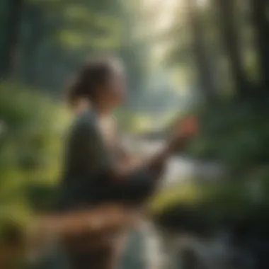 Cultivating Resilience Through Nature A serene landscape representing mental resilience