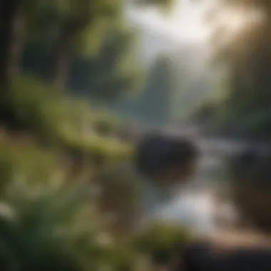 Mindfulness in Nature A serene landscape to represent mindfulness practice.