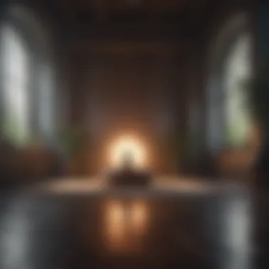 Space for Meditation A calm meditation space highlighting the importance of mindfulness practices