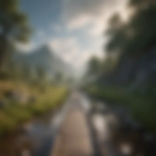 A serene landscape representing tranquility and self-reflection.