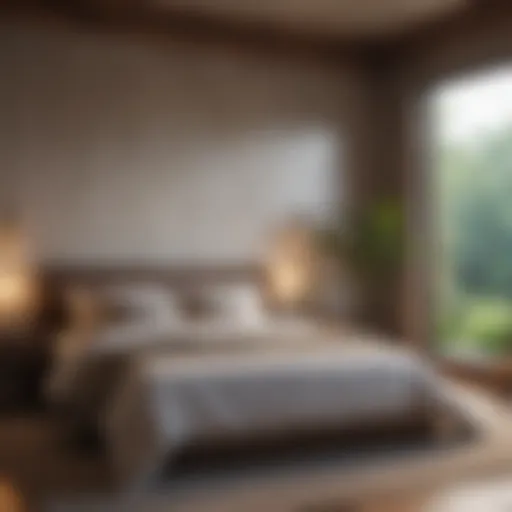 A serene bedroom environment promoting restful sleep