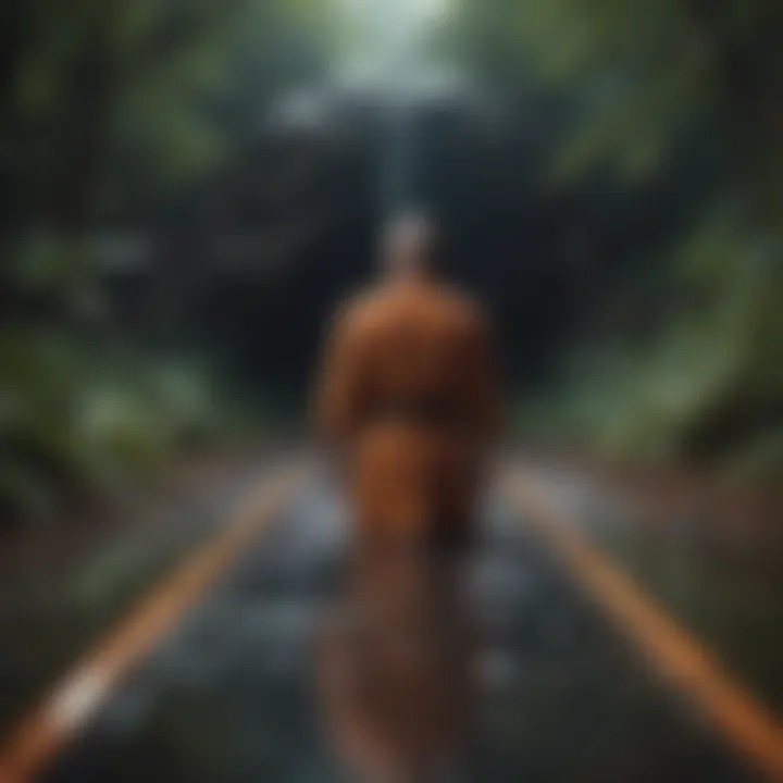 Symbolic illustration of self-awareness journey