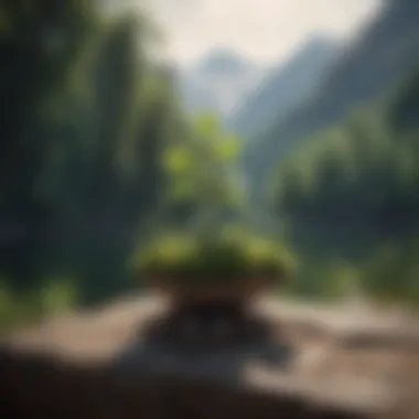 Symbol of Personal Growth A serene landscape symbolizing personal growth