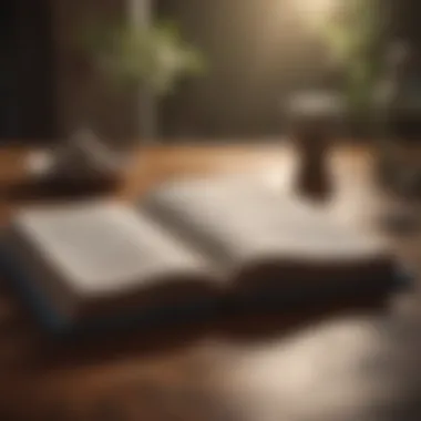 Journal of Insights A journal open with motivational quotes and reflections, encouraging self-reflection.