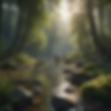 Tranquility in Nature A serene landscape representing tranquility and positive thoughts.
